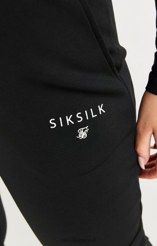 SikSilk Women Black Cargo Track Pant XTFJ184 Apparel