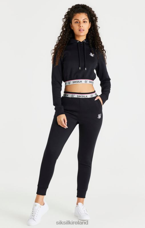 SikSilk Women Black Track Pant XTFJ185 Apparel