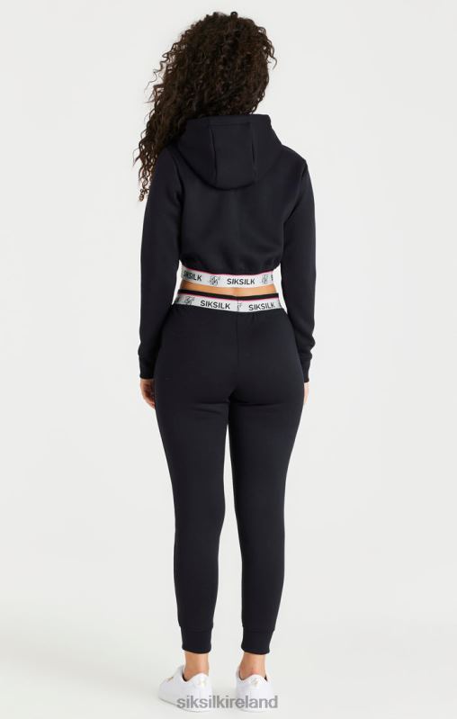 SikSilk Women Black Track Pant XTFJ185 Apparel