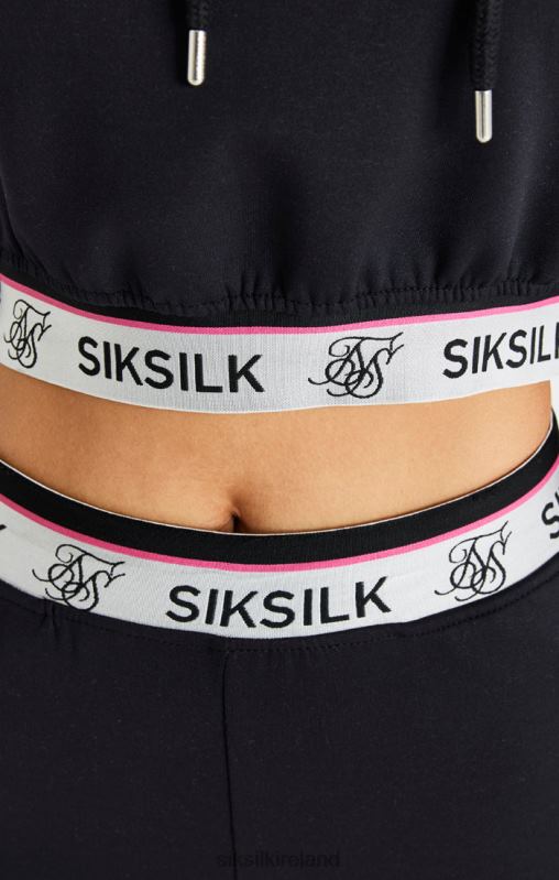 SikSilk Women Black Track Pant XTFJ185 Apparel