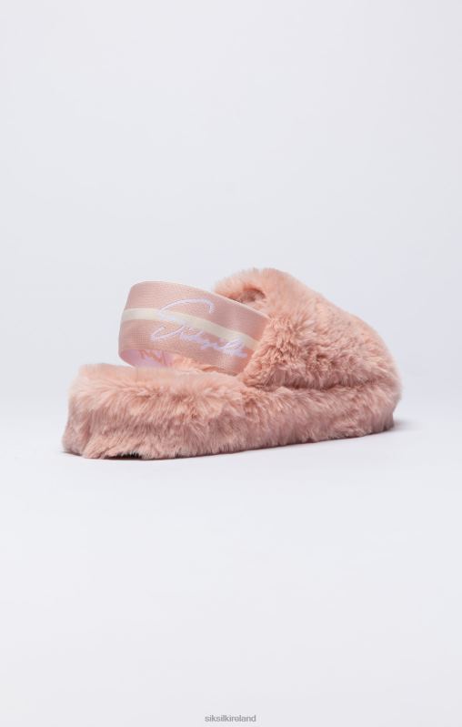 SikSilk Women Pink Fluffy Slide Slipper XTFJ274 Footwear