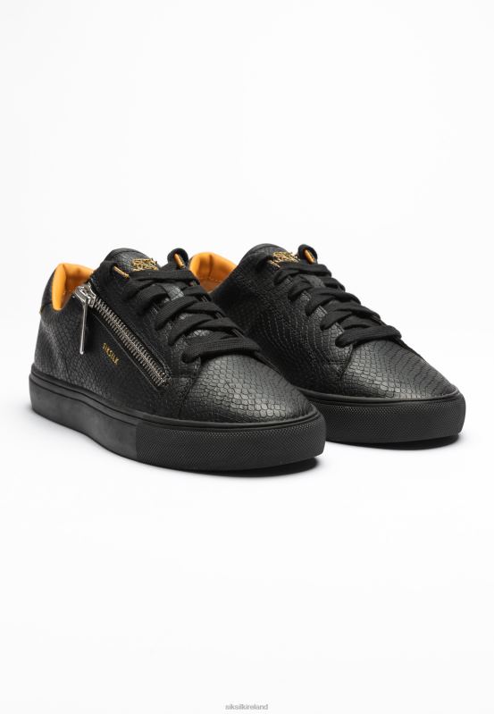 SikSilk Women Black Kirkie Snakeskin XTFJ277 Footwear