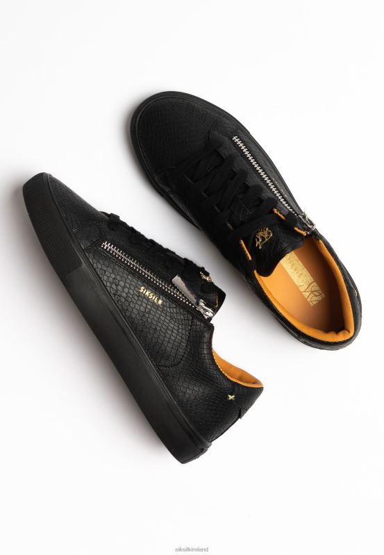 SikSilk Women Black Kirkie Snakeskin XTFJ277 Footwear