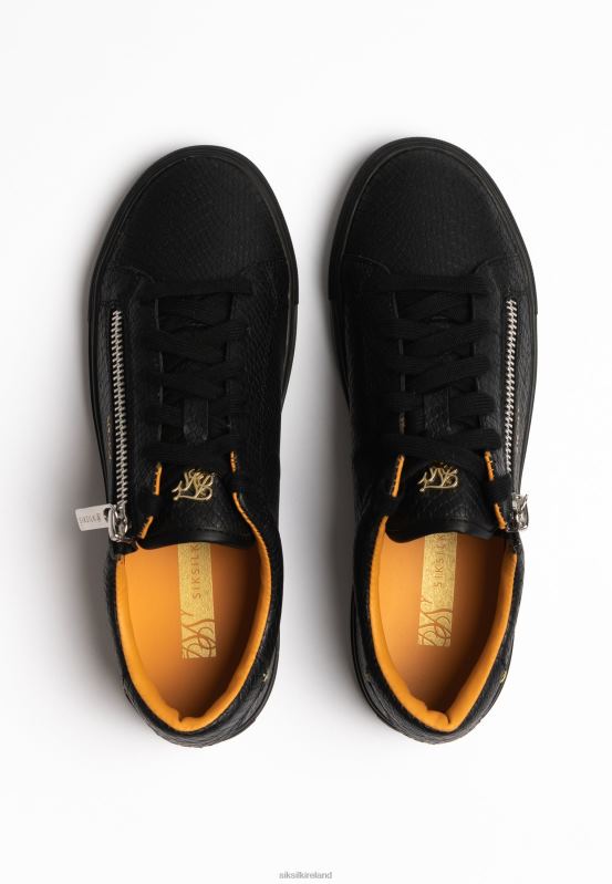 SikSilk Women Black Kirkie Snakeskin XTFJ277 Footwear