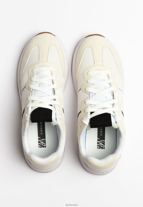 SikSilk Women Ecru Wira Racer Trainer XTFJ251 Footwear