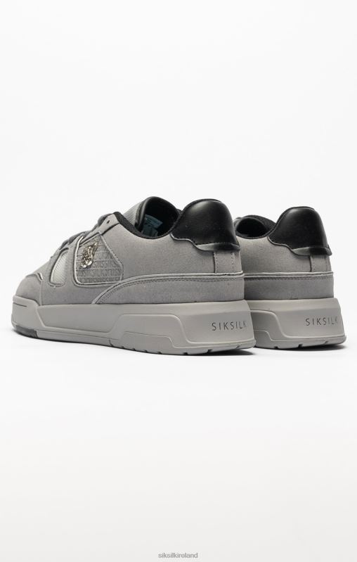 SikSilk Women Grey Mixed Material Low Top Court Trainers XTFJ270 Footwear