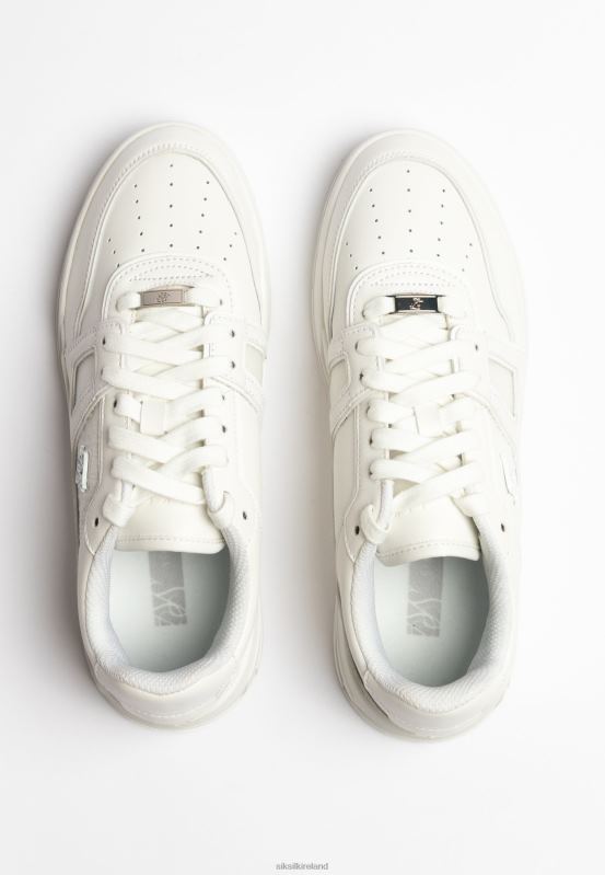 SikSilk Women Off White Low Top Court Trainer XTFJ268 Footwear