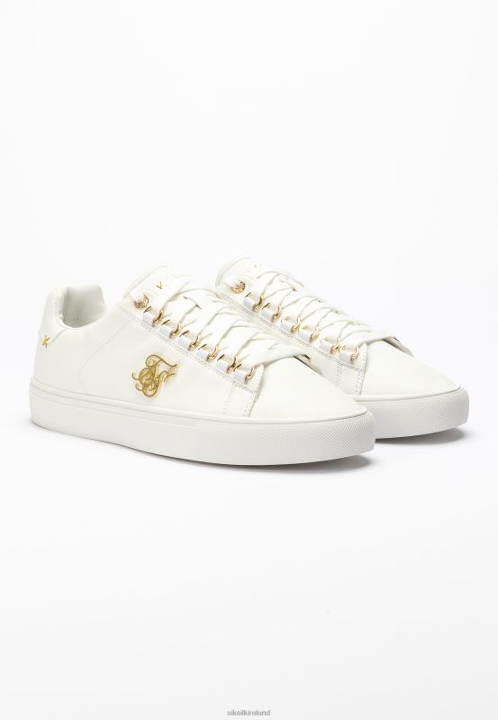 SikSilk Women White Barra Snakeskin Effect XTFJ269 Footwear