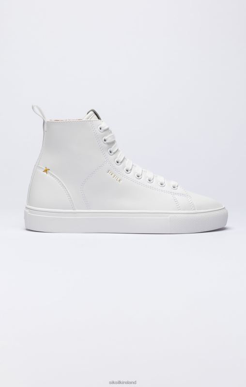 SikSilk Women White Classic High-Top Trainer XTFJ257 Footwear