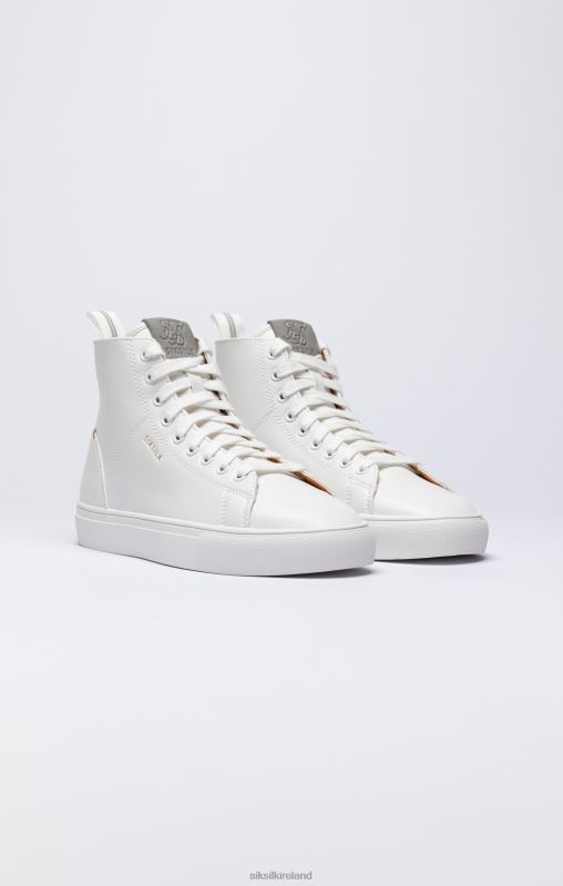 SikSilk Women White Classic High-Top Trainer XTFJ257 Footwear