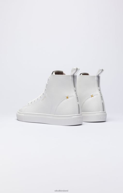 SikSilk Women White Classic High-Top Trainer XTFJ257 Footwear
