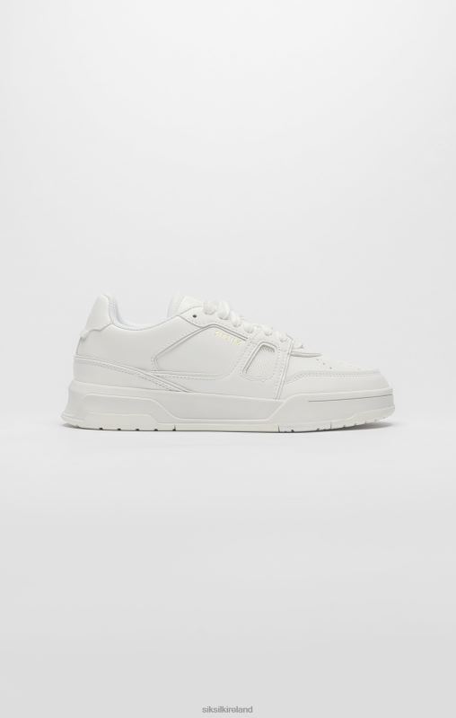 SikSilk Women White Low-Top Court Trainer XTFJ272 Footwear