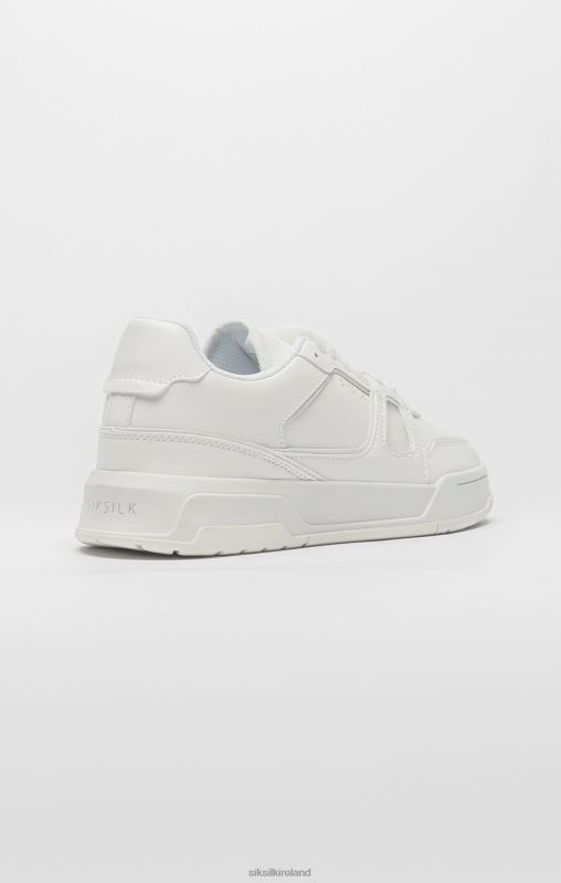 SikSilk Women White Low-Top Court Trainer XTFJ272 Footwear