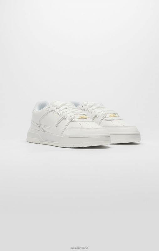 SikSilk Women White Low-Top Court Trainer XTFJ272 Footwear