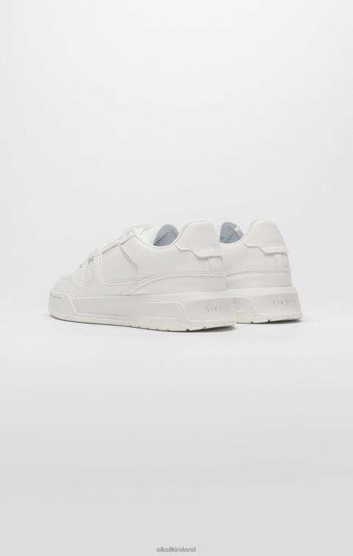 SikSilk Women White Low-Top Court Trainer XTFJ272 Footwear