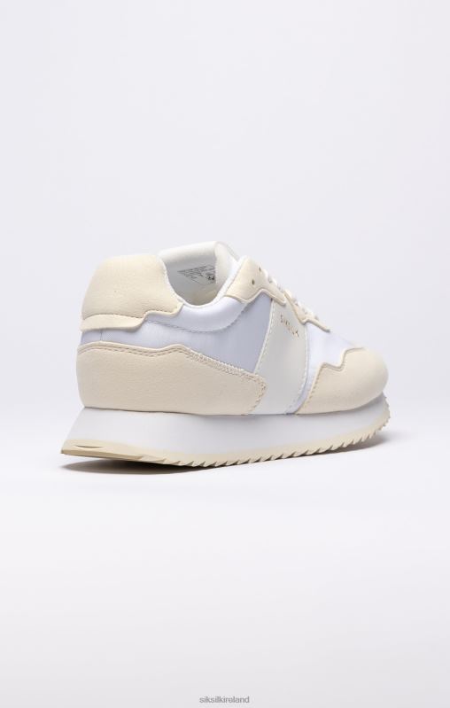 SikSilk Women White Retro Running Trainer XTFJ276 Footwear