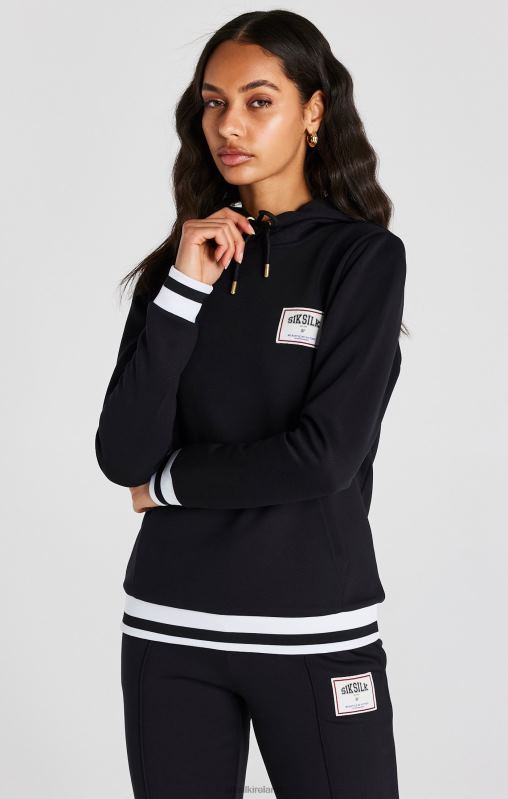 SikSilk Women Black Basketball Track Top XTFJ109 Apparel