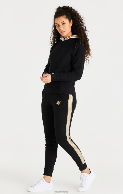 SikSilk Women Black Overhead Hoodie XTFJ113 Apparel