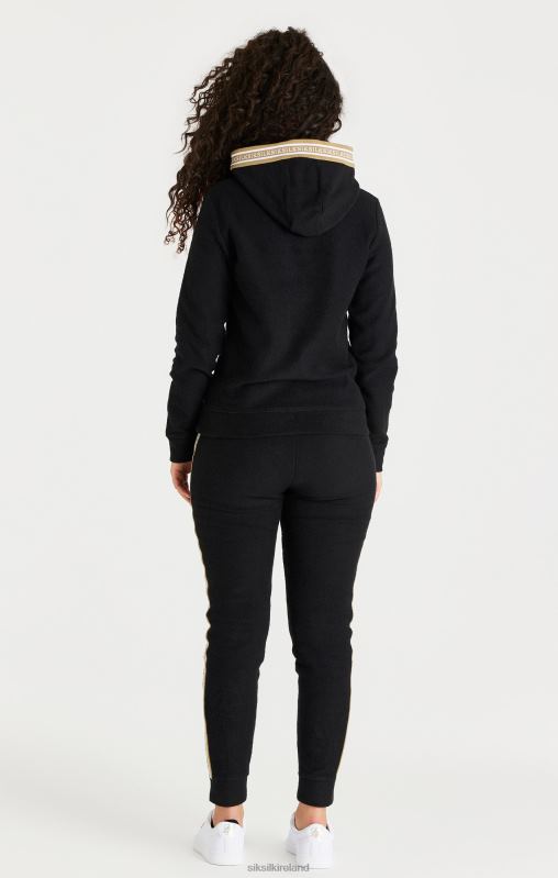 SikSilk Women Black Overhead Hoodie XTFJ113 Apparel