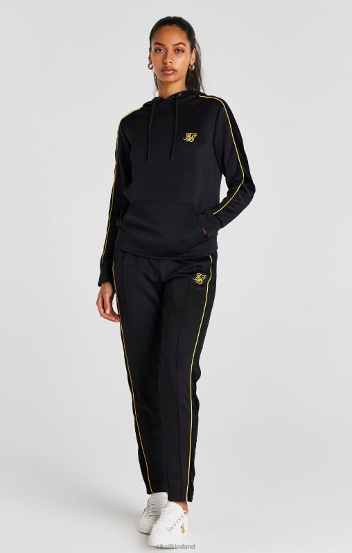 SikSilk Women Black Track Top XTFJ106 Apparel