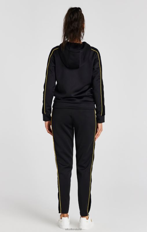 SikSilk Women Black Track Top XTFJ106 Apparel