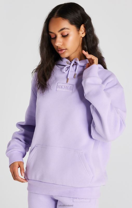SikSilk Women Lilac Oversize Hoodie XTFJ123 Apparel
