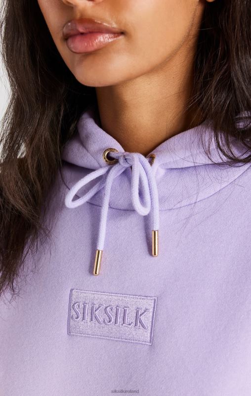 SikSilk Women Lilac Oversize Hoodie XTFJ123 Apparel