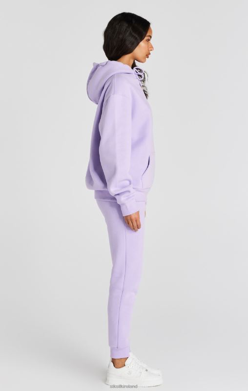 SikSilk Women Lilac Oversize Hoodie XTFJ123 Apparel