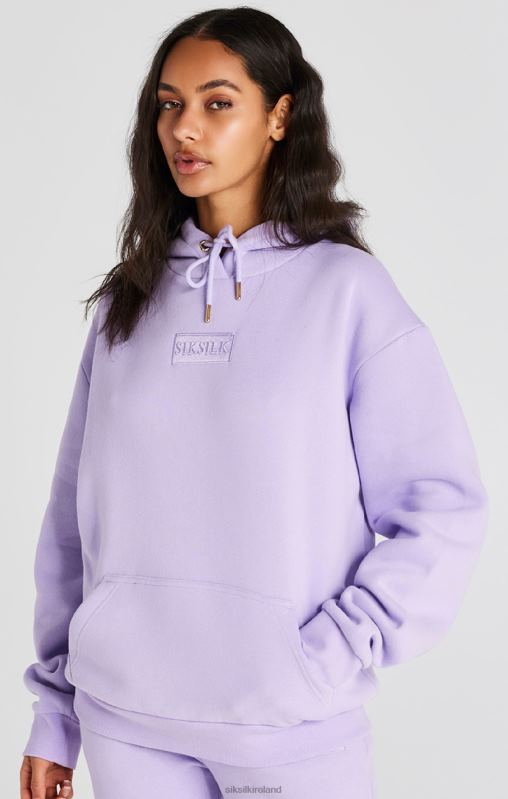 SikSilk Women Lilac Oversize Hoodie XTFJ123 Apparel