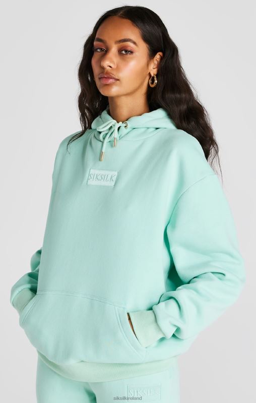 SikSilk Women Mint Deluxe Oversize Hoodie XTFJ164 Apparel