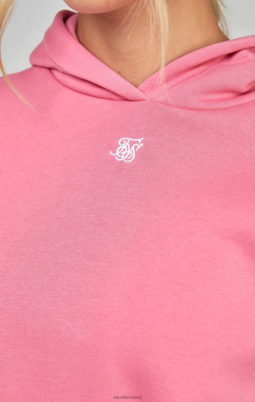 SikSilk Women Pink Essential Overhead Hoodie XTFJ104 Apparel
