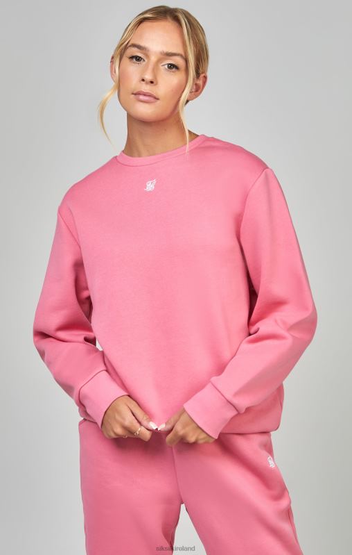 SikSilk Women Pink Essential Sweatshirt XTFJ103 Apparel