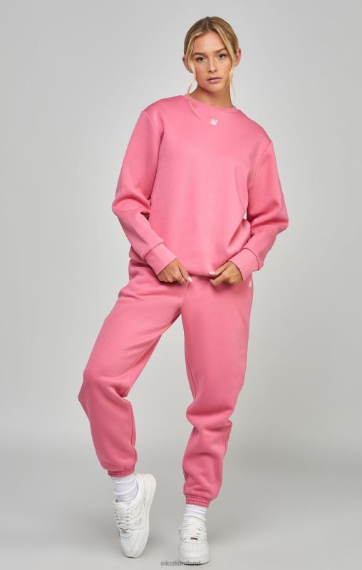 SikSilk Women Pink Essential Sweatshirt XTFJ103 Apparel