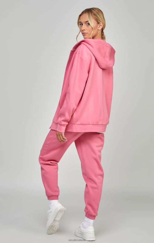 SikSilk Women Pink Essential Zip Thru XTFJ102 Apparel