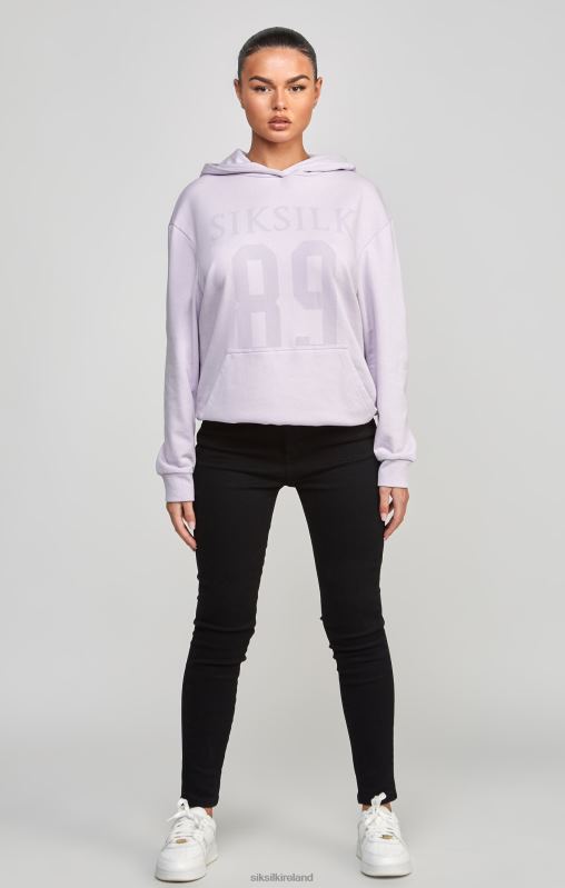 SikSilk Women Purple Oversized 89 Hoodie XTFJ115 Apparel