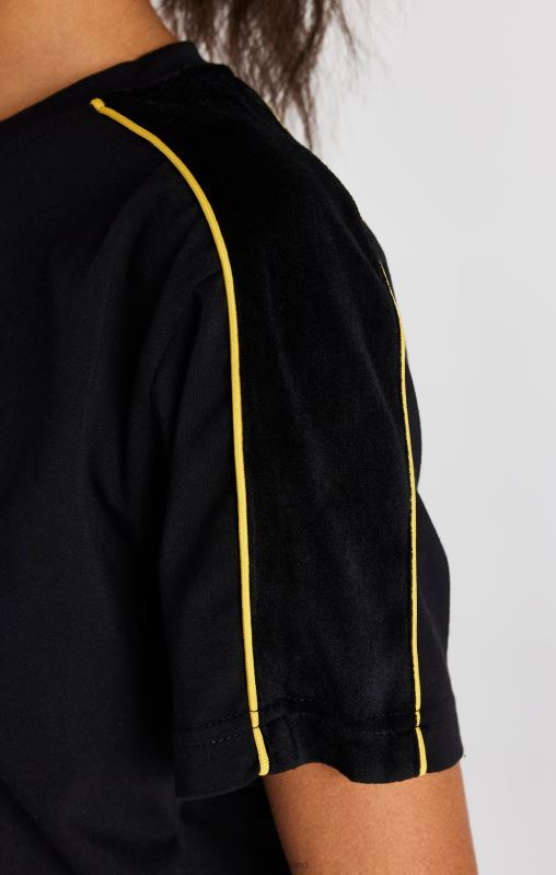 SikSilk Women Black T-Shirt XTFJ49 Apparel