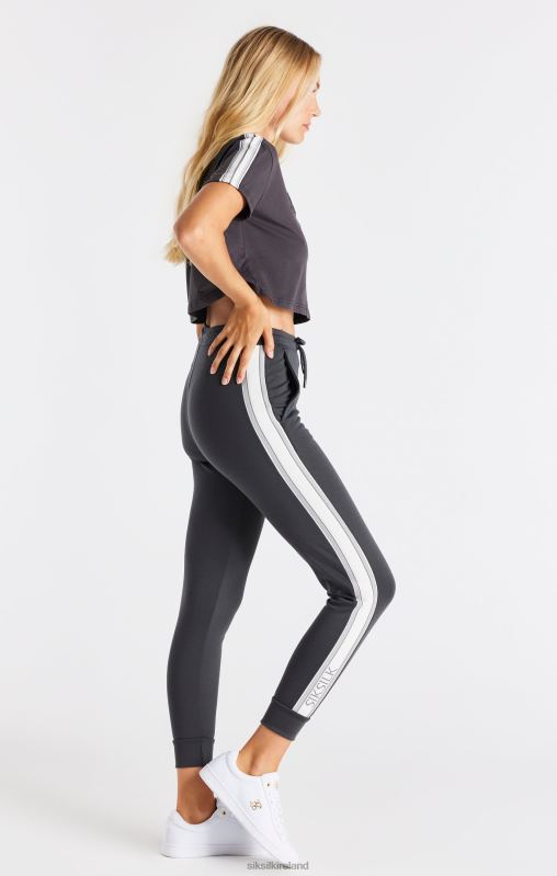 SikSilk Women Grey Crop T-Shirt XTFJ30 Apparel