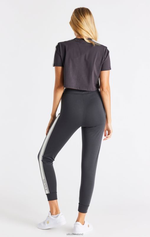 SikSilk Women Grey Crop T-Shirt XTFJ30 Apparel