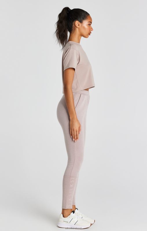 SikSilk Women Washed Pink Crop T-Shirt XTFJ34 Apparel