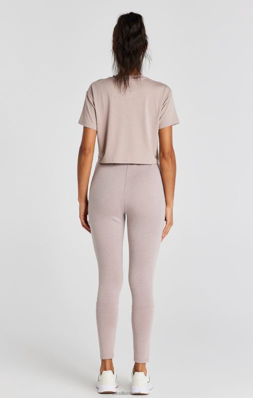 SikSilk Women Washed Pink Crop T-Shirt XTFJ34 Apparel