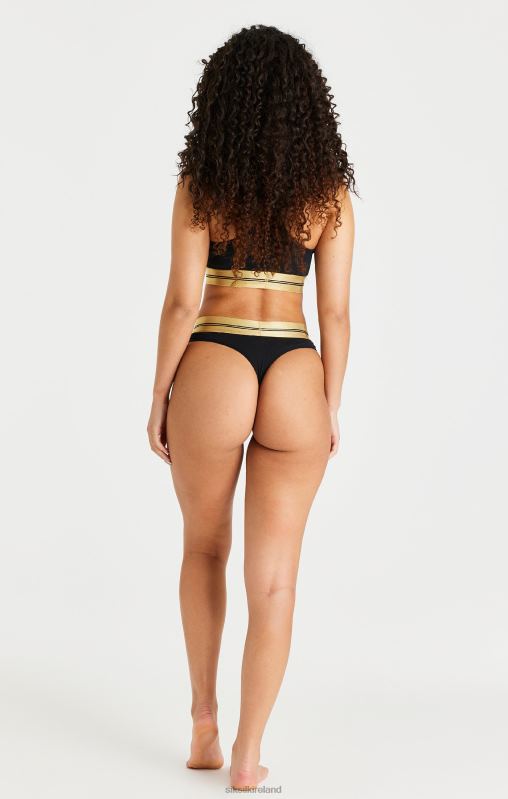 SikSilk Women Black Racerback Bralette XTFJ207 Apparel