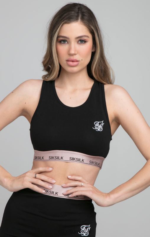 SikSilk Women Roseate Bralette - Black XTFJ209 Apparel
