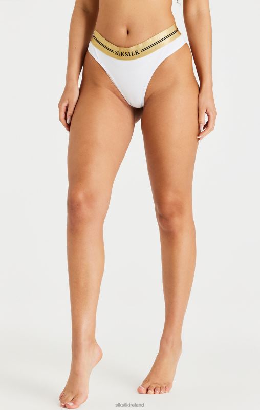 SikSilk Women Black, White And Grey Pack Of 3 Thong XTFJ210 Apparel