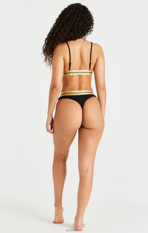 SikSilk Women Black, White And Grey Pack Of 3 Thong XTFJ210 Apparel